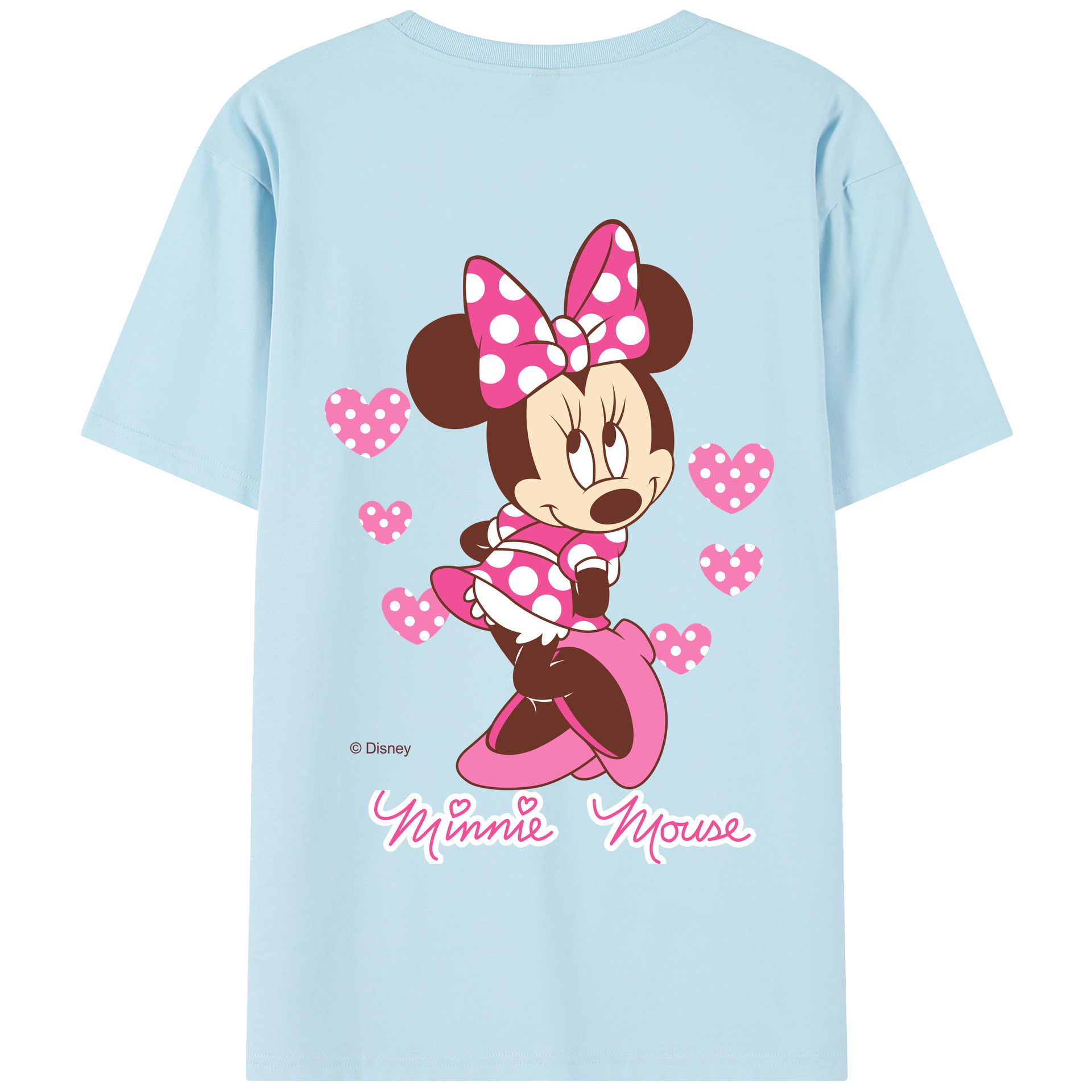 （画像用） ミッキーマウス Mickey Mouse 綿100％半袖Tシャツ（背面プリント）